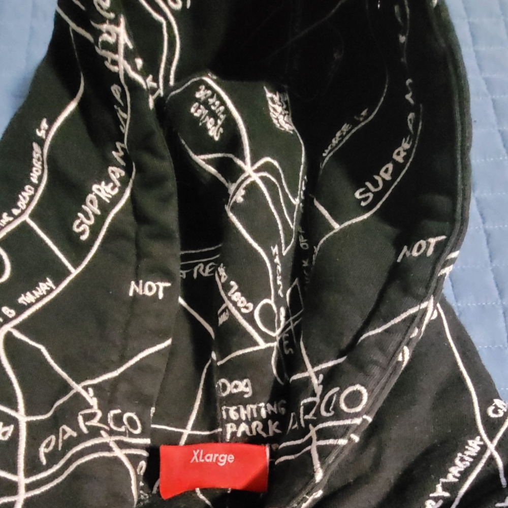 Supreme Gonz Embroidered Map Hooded Sweatshirt - Picture 3 of 3